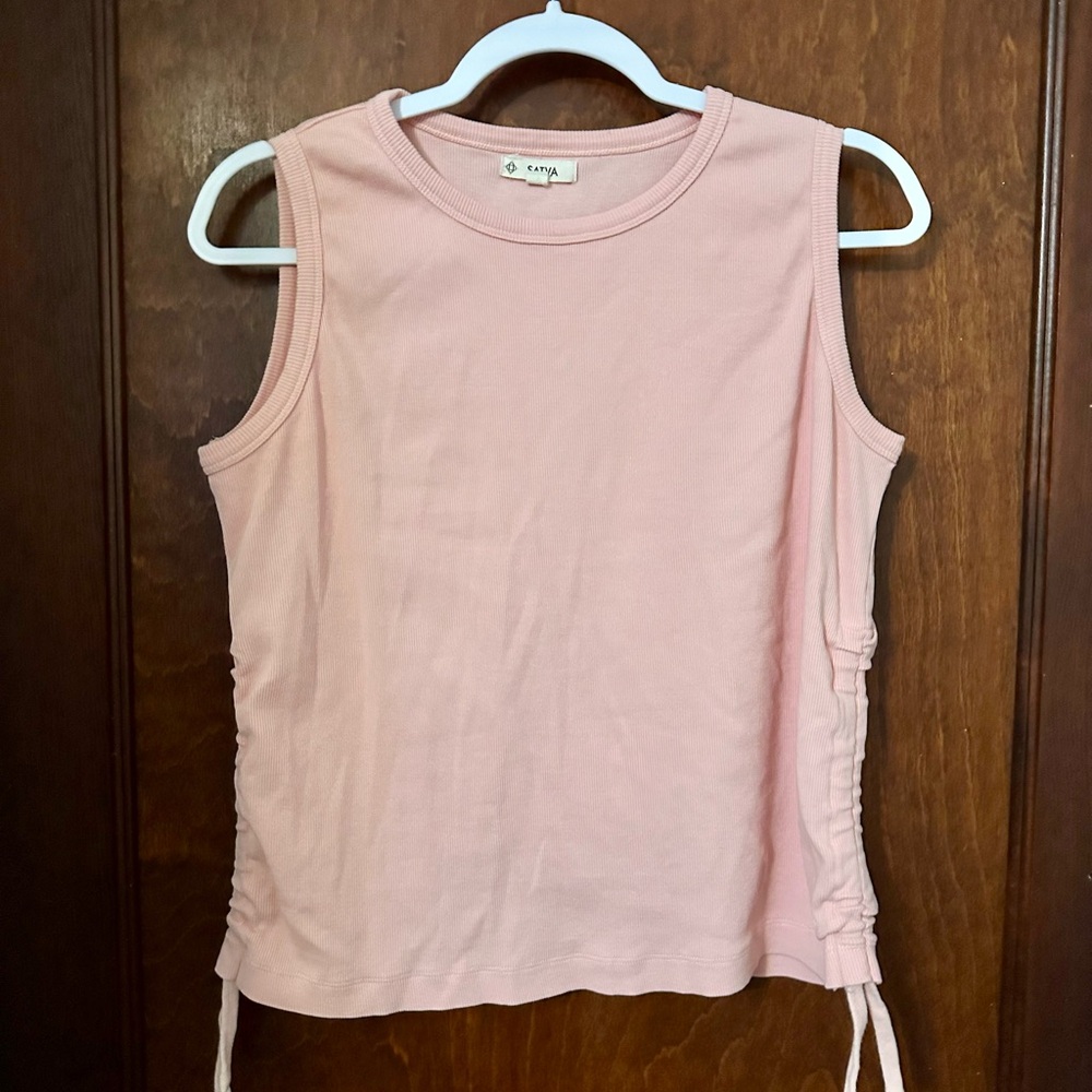 Satva Unity Rouched Tank Top Size L - Picture 2 of 6